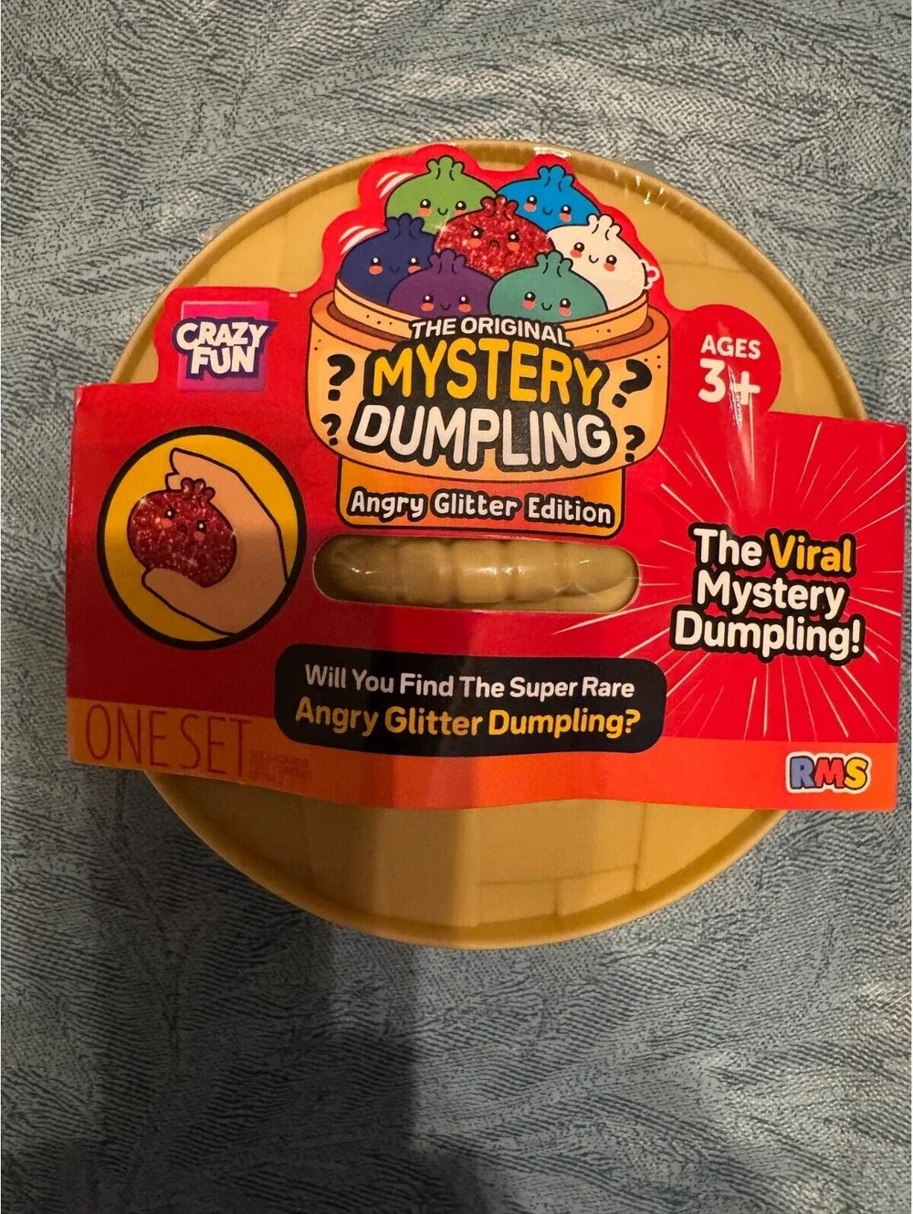 LOT OF 3 Viral Crazy Fun RMS Mystery Dumpling Angry Glitter Edition (SEALED)